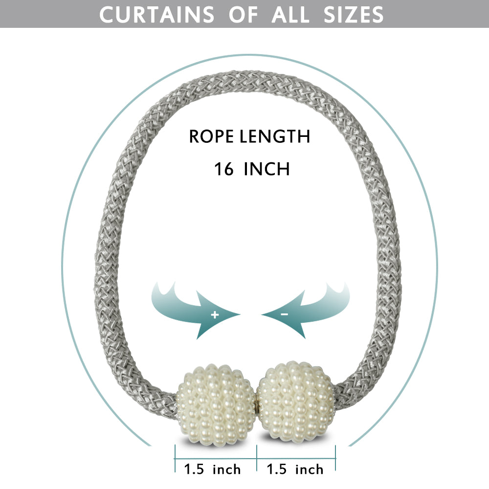 Magnetic Pearl Curtain Tiebacks (FREE SHIPPING 🚚)