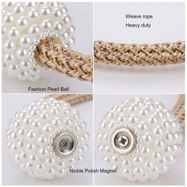 Magnetic Pearl Curtain Tiebacks (FREE SHIPPING 🚚)