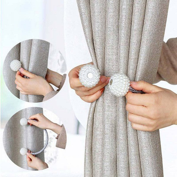 Magnetic Pearl Curtain Tiebacks (FREE SHIPPING 🚚)