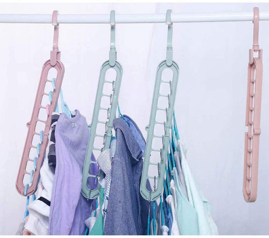 360 Rotating 9 hole Magic Hanger