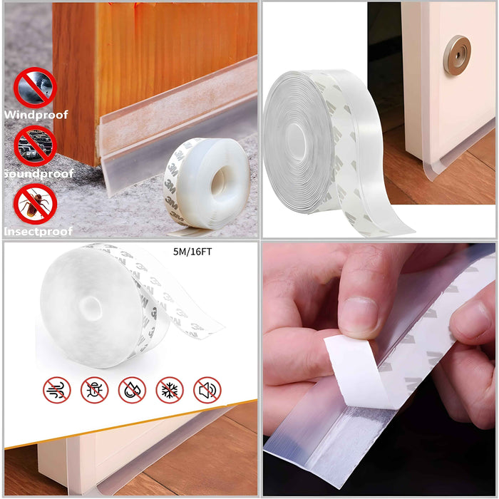 Door Sealing Strips for Seal Sound Proof, Insect, Dust for Bathroom Door Window